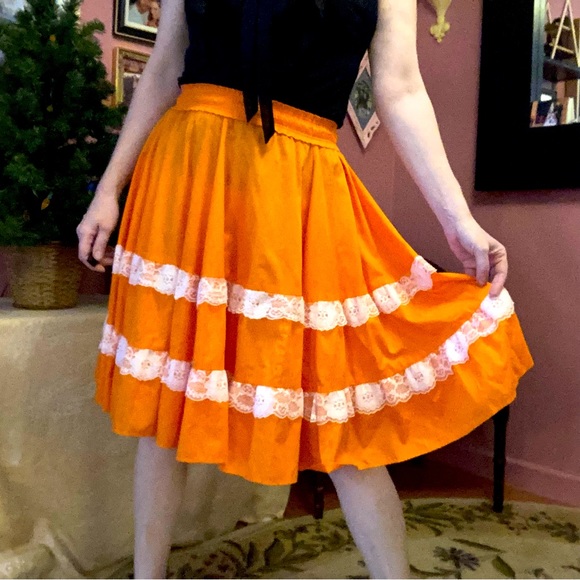 Vintage Skirts Vintage Western Dance Circle Skirt Poshmark